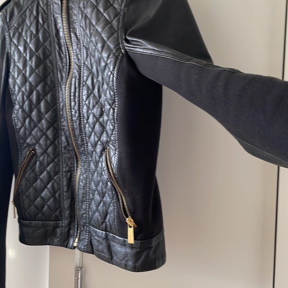 Michael Kors leather biker jacket - Picture 2 of 8